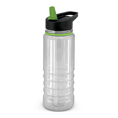 The Trends Collection Triton Elite Drink Bottle is a 750ml drink bottle. Black or Clear bottle. 9 coloured lids. Great branded mix n match drink bottles.