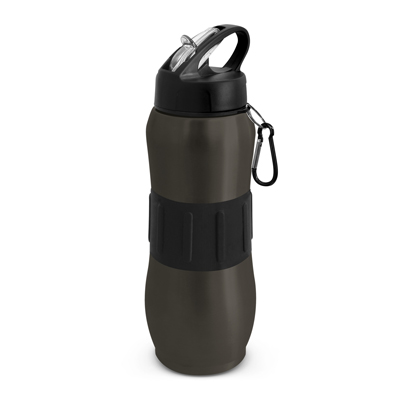 The TRENDS Magnum Bottle is an ergonomic 830ml stainless steel drink bottle. Soft touch silicone band and carabiner. 2 colours.