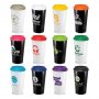 The Trends Collection Cafe Cup is a 480ml double wall reusable coffee cup with secure screw on lid.  Mix n Match.  12 colours.  Great reusable coffee cups.