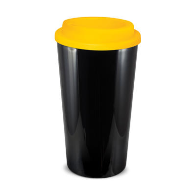 The Trends Collection Cafe Cup is a 480ml double wall reusable coffee cup with secure screw on lid. Mix n Match. 12 colours. Great reusable coffee cups.