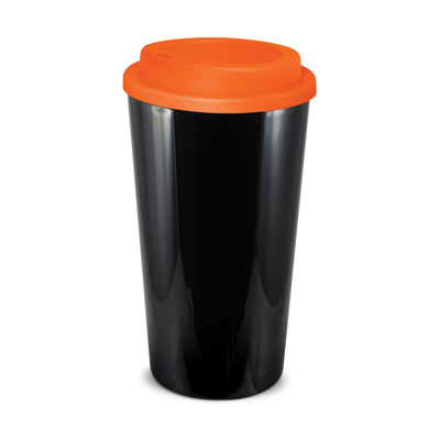 The Trends Collection Cafe Cup is a 480ml double wall reusable coffee cup with secure screw on lid. Mix n Match. 12 colours. Great reusable coffee cups.
