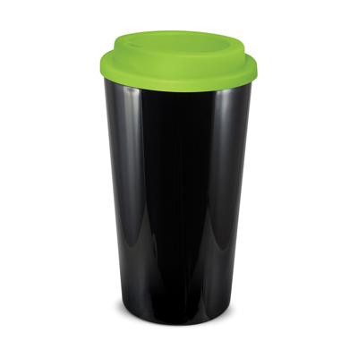 The Trends Collection Cafe Cup is a 480ml double wall reusable coffee cup with secure screw on lid. Mix n Match. 12 colours. Great reusable coffee cups.