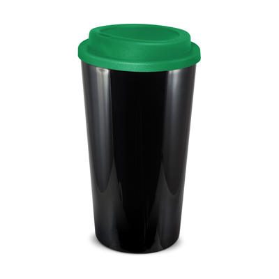 The Trends Collection Cafe Cup is a 480ml double wall reusable coffee cup with secure screw on lid. Mix n Match. 12 colours. Great reusable coffee cups.