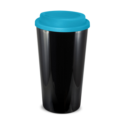 The Trends Collection Cafe Cup is a 480ml double wall reusable coffee cup with secure screw on lid. Mix n Match. 12 colours. Great reusable coffee cups.