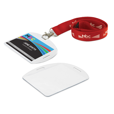 The TRENDS Duet ID Holder is a unique multi directional vinyl holder for plastic ID Cards.  Full Digital print available on insert card.