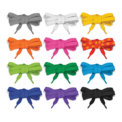The Trends Collection Shoe Laces are woven shoe laces, 120cm in length.  Branding on 1 side or both.  12 colours.  Great branded practical promo products.