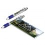 The TRENDS Pluto Banner Pen is a retractable plastic & metal pen with clear barrel.  Pull out banner.  6 colours.  Blue or Black Ink. 