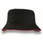 4007 Legend Life Bucket Hat Black Red