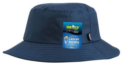 The Legend Life Vor-Tech Bucket Hat is ideal for all types of weather, the unique Vor-tech construction is your barrier against the elements. Great branded Cancer Society Sunsmart Hat.