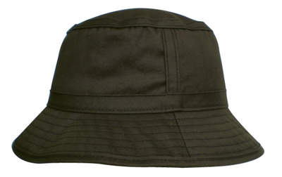 The Legend Life Oilskin Bucket Hat has a cotton twill lining and padded cotton sweatband.  UPF50.  Great branded bucket hats & oilskin headwear.