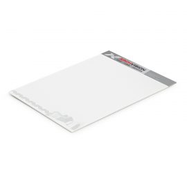 The Trends Collection A3 Note Pad is a great 25 leaf mini note pad.  Cardboard back.  Full colour printing.  Great branded printed promo products.