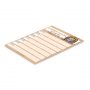 The TRENDS A5 Note Pad is an A5 note pad with 25 leaves.  70gsm paper.  Full colour printing.  Great branded stationery.
