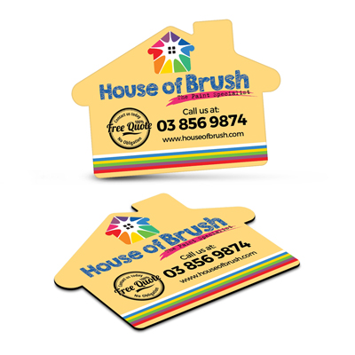 The Trends Collection Fridge Magnet 70 x 50mm is a house fridge magnet with high gloss laminate finish.  Full colour branding available.  Great branded fridge magnets
