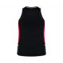 SG702L Biz Collection Womens Renegade Singlet BlackRed_Back