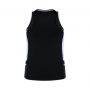 SG702L Biz Collection Womens Renegade Singlet BlackWhite_Back