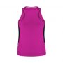 SG702L Biz Collection Womens Renegade Singlet MagentaBlack_Back