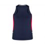SG702L Biz Collection Womens Renegade Singlet NavyRed_Back