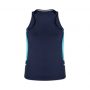 SG702L Biz Collection Womens Renegade Singlet NavySky_Back