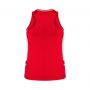 SG702L Biz Collection Womens Renegade Singlet RedWhite_Back