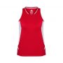 SG702L Biz Collection Womens Renegade Singlet RedWhite_Front