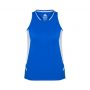 SG702L Biz Collection Womens Renegade Singlet RoyalWhite_Front