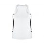 SG702L Biz Collection Womens Renegade Singlet WhiteBlack_Back