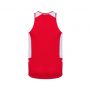 SG702M Biz Collection Mens Renegade Singlet Red White