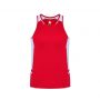 SG702M Biz Collection Mens Renegade Singlet Ref White