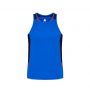 SG702M Biz Collection Mens Renegade Singlet Royal Navy Fluoro Orange