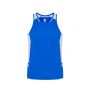 SG702M Biz Collection Mens Renegade Singlet Royal White