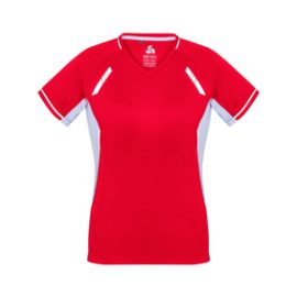 The Biz Collection Womens Renegade Tee is made from 100% Biz Cool material.  155 gsm.  Contrast panels. 6 - 24.  13 colours.  Great branded t shirts and Biz Cool apparel