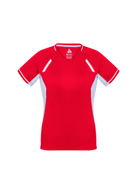 The Biz Collection Womens Renegade Tee is made from 100% Biz Cool material.  155 gsm.  Contrast panels. 6 - 24.  13 colours.  Great branded t shirts and Biz Cool apparel
