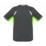 T701MS Biz Collection Mens Renegade Tee Grey Fluoro Lime – Promotrenz