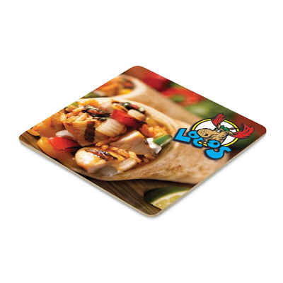 The Trends Collection Cardboard Drink Coaster is a 95mm square shaped cardboard coaster.  1mm coaster board.  Full colour printing.  Great branded drinks coasters.