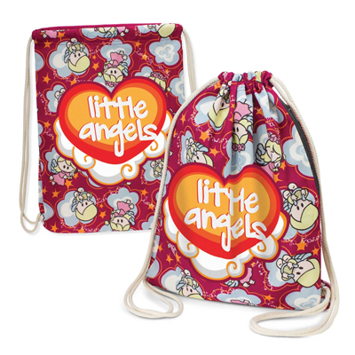 The TRENDS Durban Cotton Drawstring backpack is a robust 140gsm cotton backpack.  Full colour branding.  Great bag promo products.