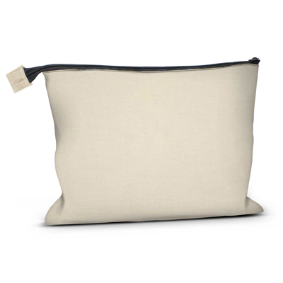 The Trends Collection Milano Toiletry Bag is a toiletry and cosmetic bag made from 140gsm cotton. Branded in full colour.  Great promotional beauty bags.