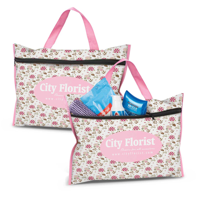 The Trends Florence Toiletry Bag is a large toiletry and cosmetics bag.  16 colours available.  Sublimation printed.  Great branded travel toiletry bags.