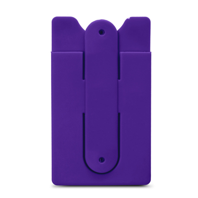 The Trends Collection Snap Phone Wallet is a soft touch silicone wallet with snap out phone stand. 13 colours. Great branded phone wallets for your clients.
