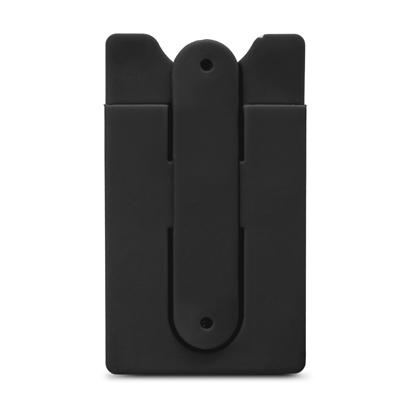 The Trends Collection Snap Phone Wallet is a soft touch silicone wallet with snap out phone stand.  13 colours.  Great branded phone wallets for your clients.
