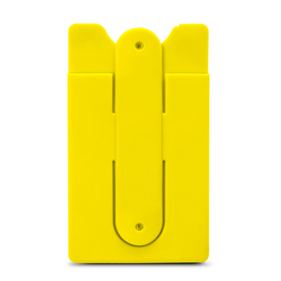 The Trends Collection Snap Phone Wallet is a soft touch silicone wallet with snap out phone stand. 13 colours. Great branded phone wallets for your clients.