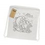 The Trends Collection Cotton Colouring Drawstring Backpack is an eco friendly 120gsm cotton drawstring backpack.  6 crayons.  Great branded kids backpacks.