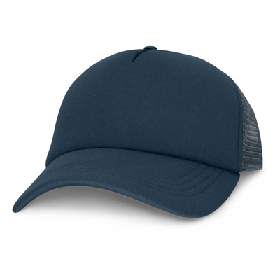 The TRENDS Cruise Mesh Cap is a premium quality, structured 5 panel trucker cap. Padded polyester and breathable mesh. Print or transfer branding.