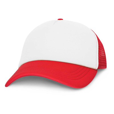 The TRENDS Cruise Mesh Cap is a premium quality, structured 5 panel trucker cap.  Padded polyester and breathable mesh.  Print or transfer branding.
