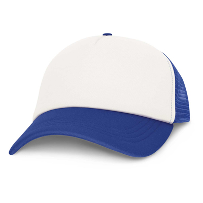 The TRENDS Cruise Mesh Cap is a premium quality, structured 5 panel trucker cap.  Padded polyester and breathable mesh.  Print or transfer branding.