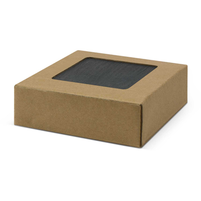 The Trends Collection Slate Coaster - Set of 4 -  are deluxe natural slate coasters.  Non slip.  Non Marking.  Laser Engraved. Great slate coasters.