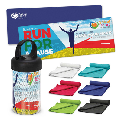 The TRENDS Active Cooling Towel is a polyester cooling towel - a handy sports or gym towel.  6 colours.  Great branded sports towels.