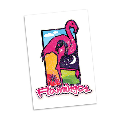 The TRENDS Temporary Tattoo Glitter is a stunning glitter temporary tattoo.  2 sizes available.  Great branded temporary tattoos.