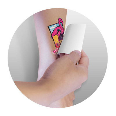 The TRENDS Temporary Tattoo Glitter is a stunning glitter temporary tattoo.  2 sizes available.  Great branded temporary tattoos.