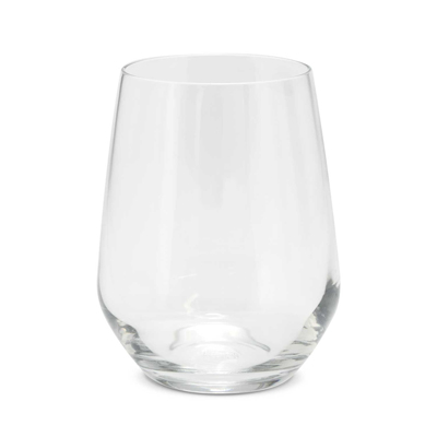 The Trends Collection Vino Tumbler is a contoured 370ml glass tumbler.  Multiple branding options available.  Great branded tumbler glasses.