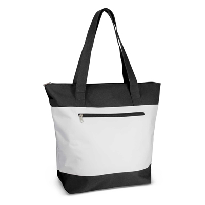 The Trends Collection Capella Tote Bag is a 2 tone tote bag with rounded gusset.  Polyester.  8 colours.  Great branded tote bags for your clients.